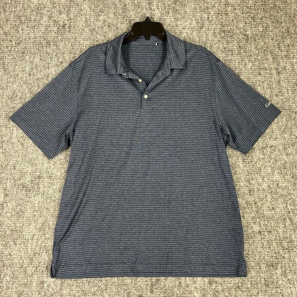 Walter‎ Hagen Shirt Mens Extra Large Blue Polo Performance Tech Golf Casual - Picture 1 of 9